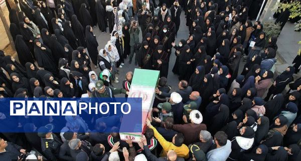 تشییع  پیکر مطهر شهید خوشنام در شهرستان خلیل آباد 