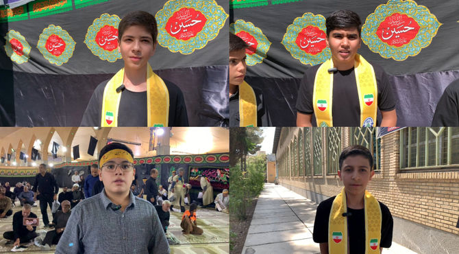 نوجوانان یاسوج در سوگ حضرت قاسم(ع) 