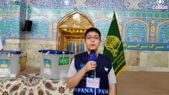 گزارش خبرنگار پانای شهرستان برخوار از صندوق‌های رای در جوار آستان مقدس سیدالکریمان