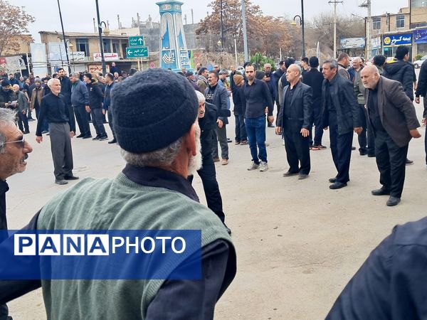 مراسم دسته روی و سینه زنی مردم آشخانه به مناسبت شهادت امام علی (ع)