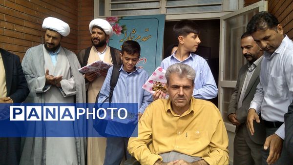 مراسم زنگ مهر در دبیرستان نمونه مرحوم طاووسی خلیل آباد