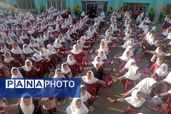 برگزاری مراسم صبحگاهی مدارس شهرستان ملارد