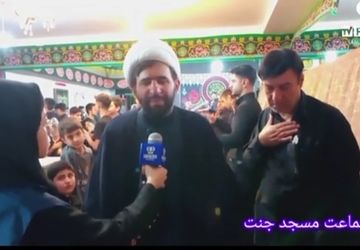 مراسم شب هشتم محرم در مسجد جنت بجنورد