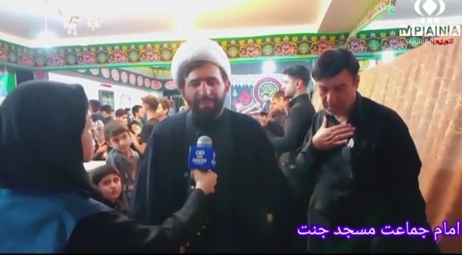مراسم شب هشتم محرم در مسجد جنت بجنورد