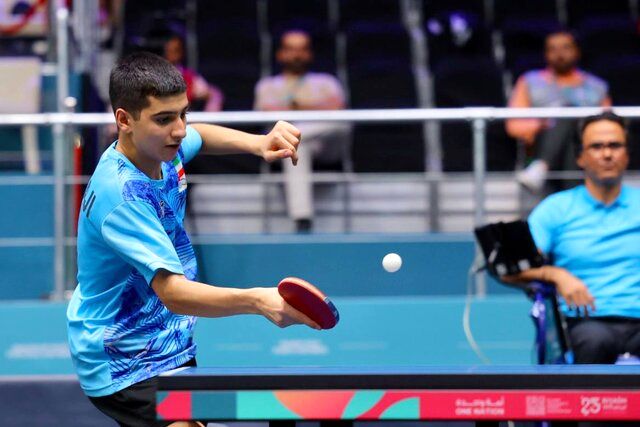 حذف نوجوانان ایران از جدول دو نفره مسابقات تنیس روی میز قهرمانی جهان