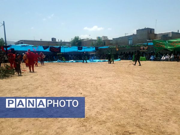 آیین شبیه خوانی عاشورا در روستای مهمانک