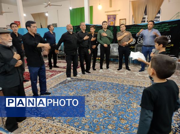 مراسم عزاداری شب عاشورای حسینی در مسجد محمد رسول (ص) حسین آباد شیروان