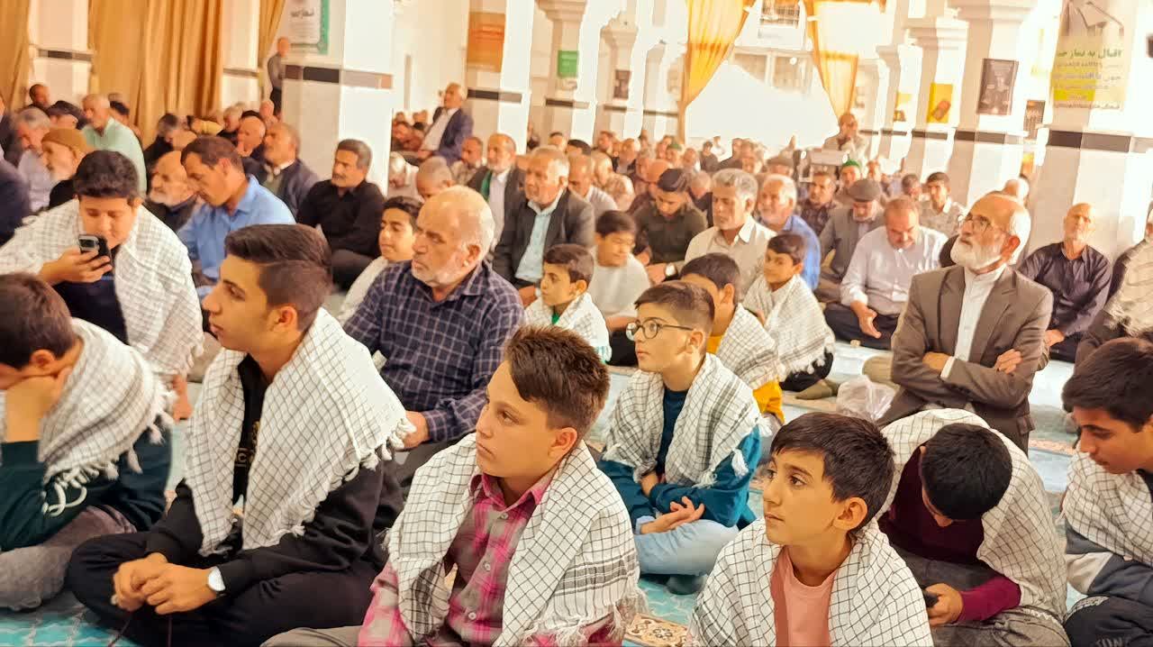 حضور پر شور بسیجیان در نماز جمعه شهرستان خلیل آباد