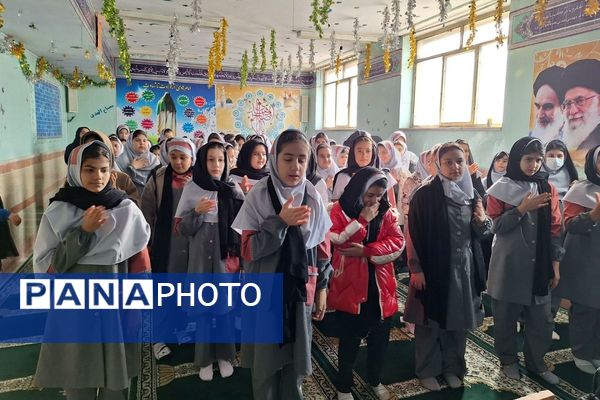 عزاداری حضرت فاطمه الزهرا(س) در مدارس جانبازان کربلا و ایران تایر اسلامشهر