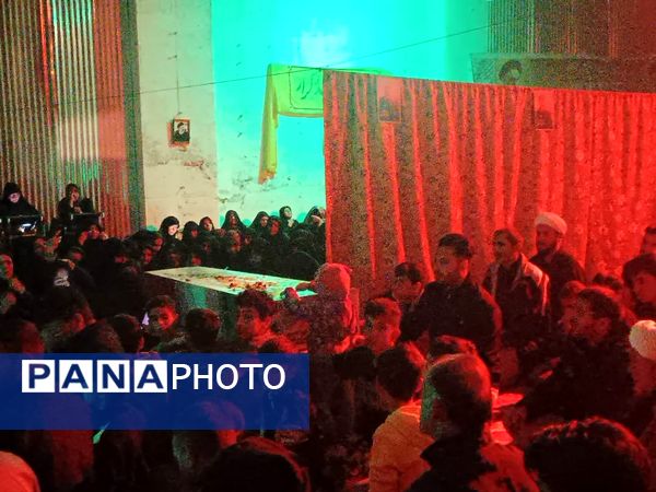 مراسم عزاداری دهه فاطمیه در مسجد مهرولایت با میهمانی شهید گمنام