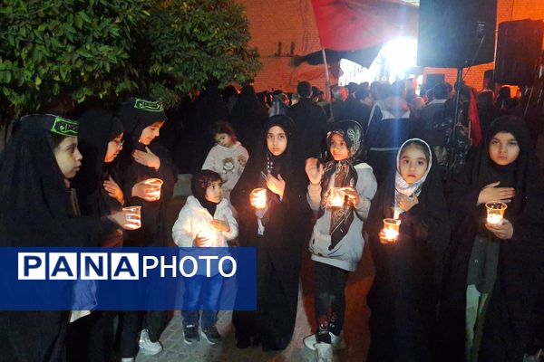 مراسم تشییع نمادین تابوت حضرت زهرا (س)در خیابان قناعت پیشه شیراز