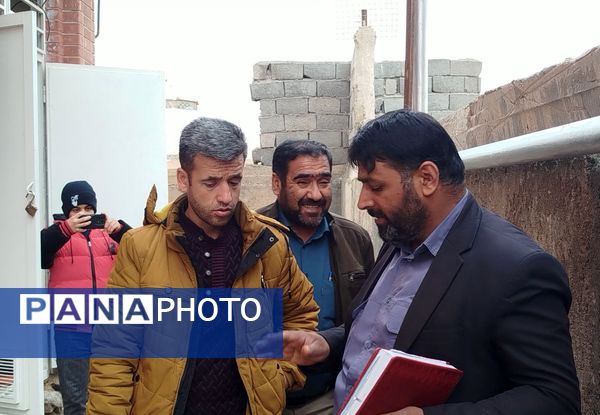 بازدید معاون توسعه و پشتیبانی اداره آموزش و پرورش کاشمر از مراحل ساخت آموزشگاه مرحوم حسین نساجیان کاشمر 