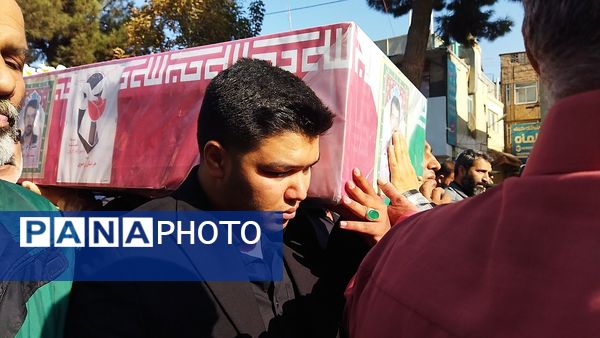 تشییع پیکر جانباز شهید علی فتح آبادی در نیشابور 