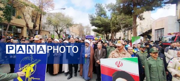 راهپیمایی روز13 آبان در شهر کلات برگزار شد