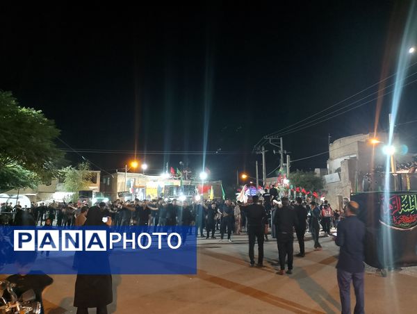 عزاداری هیئات روستای رزق آباد در شب دهم ماه محرم
