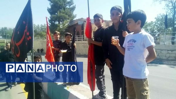 جاماندگان اربعین حسینی در  راهپیمایی حرم تا حرم نیشابور 