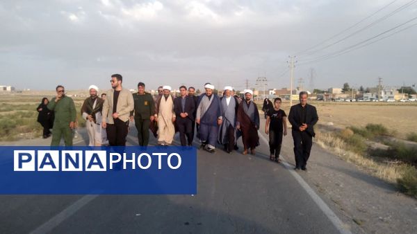 برپایی موکب نهادهای اداره آموزش و پرورش در شیروان