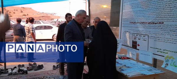 برپایی غرفه فرهنگی هنری موکب حضرت قاسم ابن الحسن(ع) شهرستان هلیلان