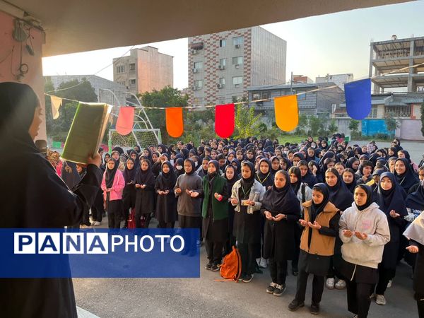 صبحگاه در مدرسه حضرت خدیجه (س) گرگان