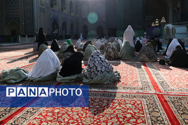 قرائت دعای‌ام داوود در حرم مطهر رضوی 