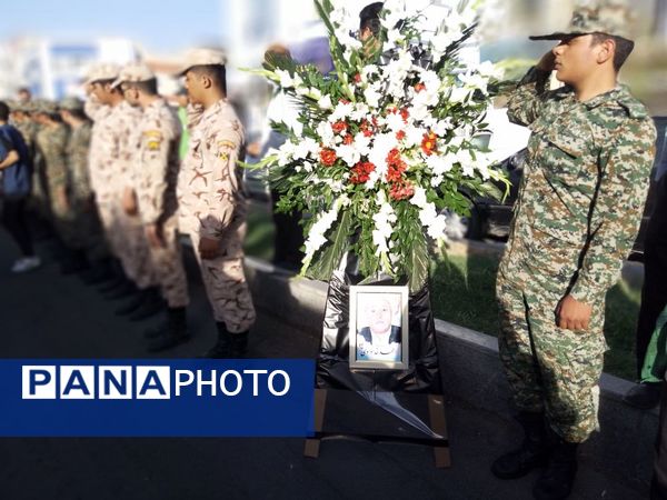 تشییع و خاکسپاری پیکر مطهر جانباز حاج احمد خدادادی در کاشمر 