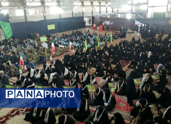 حضور پرشور دانش‌آموزان مدارس خاتم در رزمایش اقتدار بسیجیان