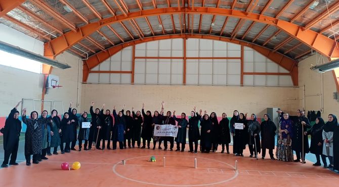 برگزاری بازی‌ و ورزش‌های سنتی و محلی در خانه سالمندان ده‌چشمه