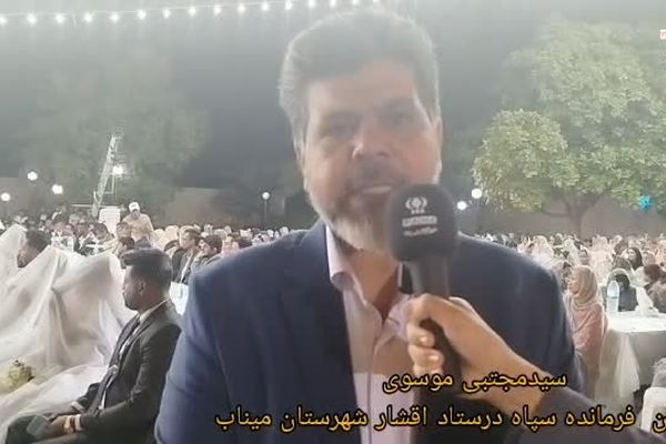 برگزاری جشن ازدواج 45 زوج مینابی توسط گروه جهادی شهید حججی