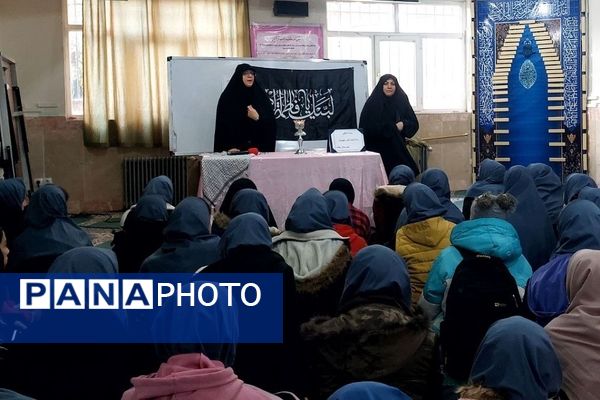 مراسم عزاداری در مدرسه بعثت ناحیه یک شهرری