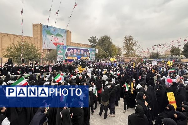  راهپیمایی ۱۳آبان در شهرستان ورامین