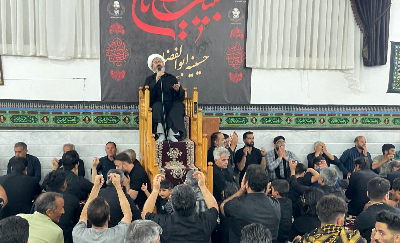 حضور امام جمعه کاشمر در جمع عزاداران روستای ممرآباد