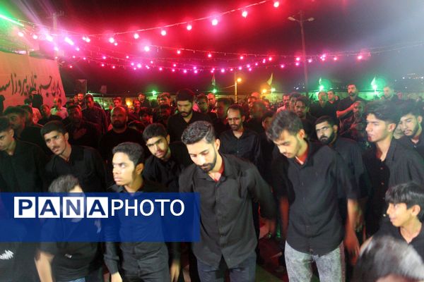 مراسم عزاداری شب سوم محرم در هیات مکتب‌‌الزهرا شهرستان حاجی‌‌آباد