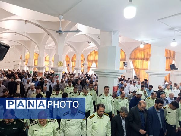 برگزاری نماز عبادی سیاسی جمعه همزمان با شروع هفته انتظامی در شهرستان خلیل اباد 