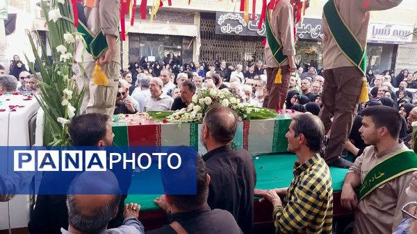 تشییع باشکوه پیکر شهید مبارزه با اسرائیل جنایتکار