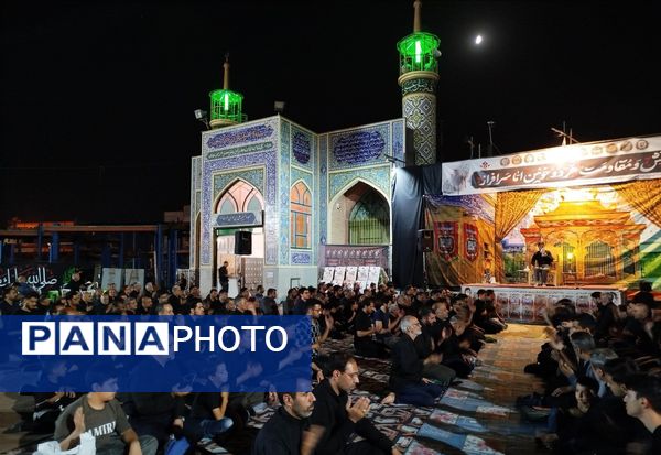 عزاداری  شب تاسوعای حسینی در مسجد شهدای گمنام 