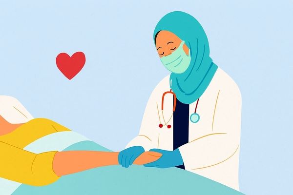 پرستاران با روحیه، صبورانه و مهربانانه در مسیر خدمت‌رسانی گام برمی‌دارند