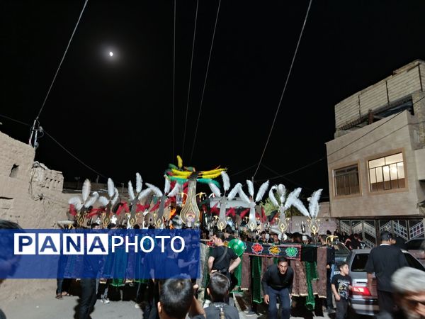 برگزاری مراسم شام غریبان در دهستان رزق آباد