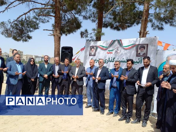 آیین خشت گذاری مدرسه ثامن الحج شهرستان اسلامشهر 