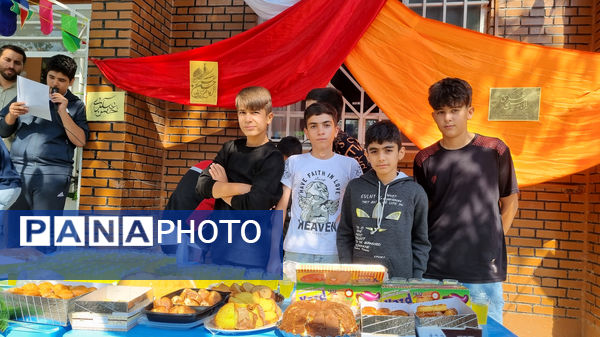 برپایی موکب دانش‌آموزان مدرسه نمونه دولتی پژوهش در جشن میلاد امام حسن عسکری (ع)