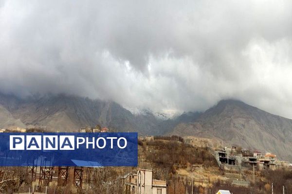 حال هوای شهر زیبای بار بعد از اولین بارش باران زمستانی