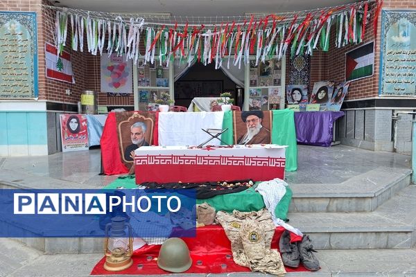 آماده‌سازی فضای مدارس شهرستان برای استقبال از پیکر مطهر شهید گمنام 