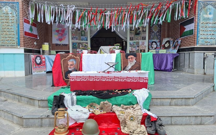 آماده‌سازی فضای مدارس شهرستان برای استقبال از پیکر مطهر شهید گمنام 