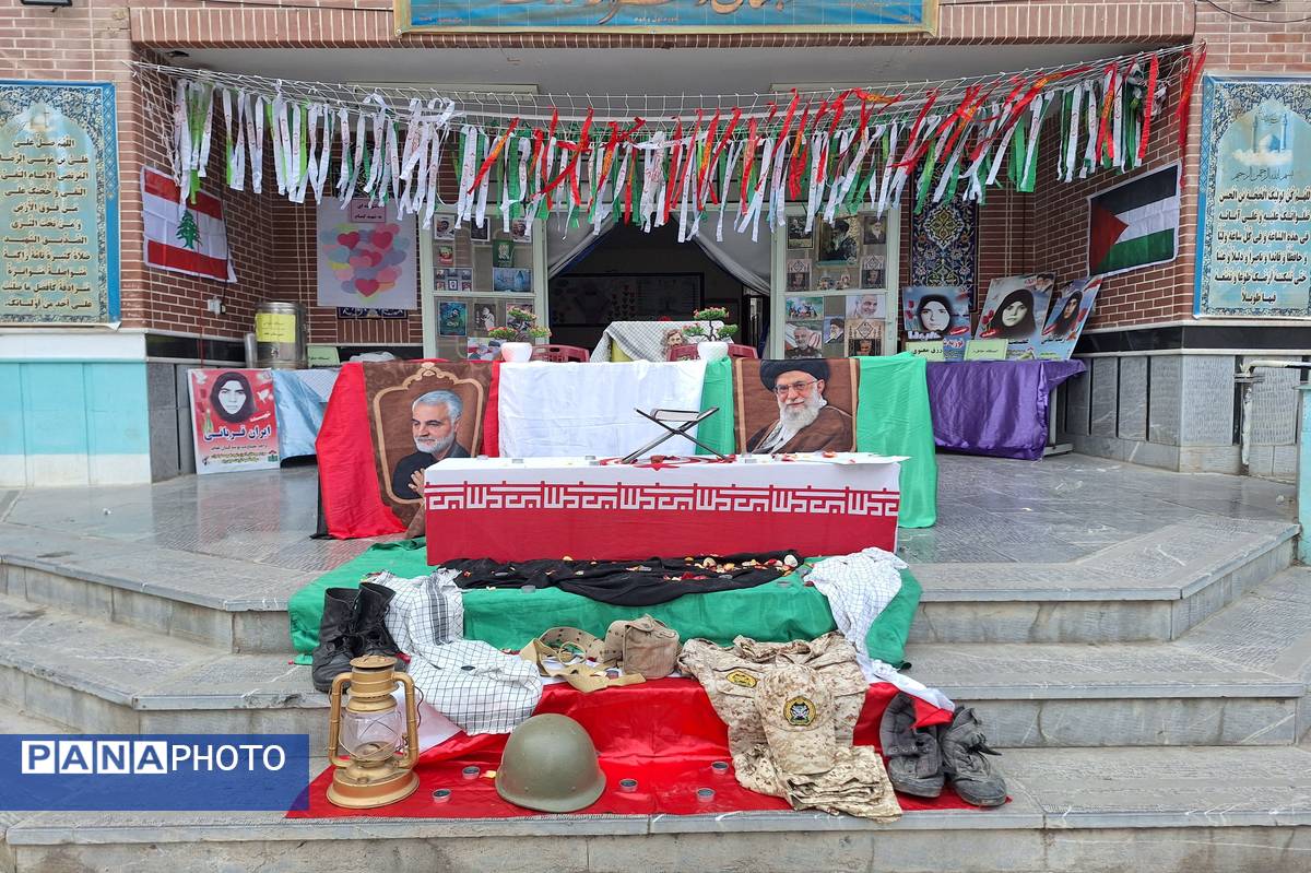 آماده‌سازی فضای مدارس شهرستان برای استقبال از پیکر مطهر شهید گمنام 