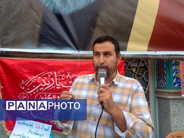 برپایی موکب مقاومت در شهرستان ملارد با شعار فلسطین پاره تن اسلام است 