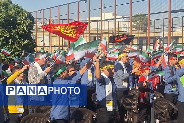 زنگ بیداری و استکبارستیزی دانش آموزان در مدارس شیراز 