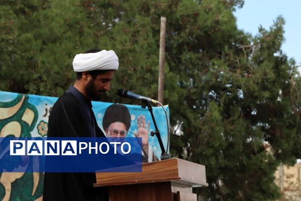 حضور پرشور دانش‌آموزان شهرستان صالح‌آباد در راهپیمایی روز ۱۳ آبان