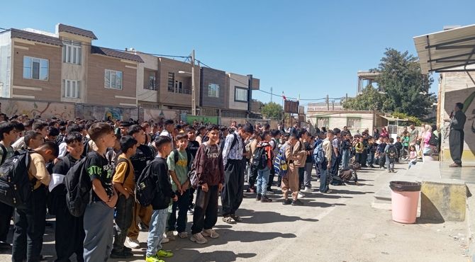 برگزاری مراسم آغاز سال تحصیلی جدید و هفته دفاع مقدس در بانه