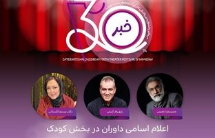 معرفی هیأت داوران دو بخش جشنواره تئاتر کودک و نوجوان همدان

