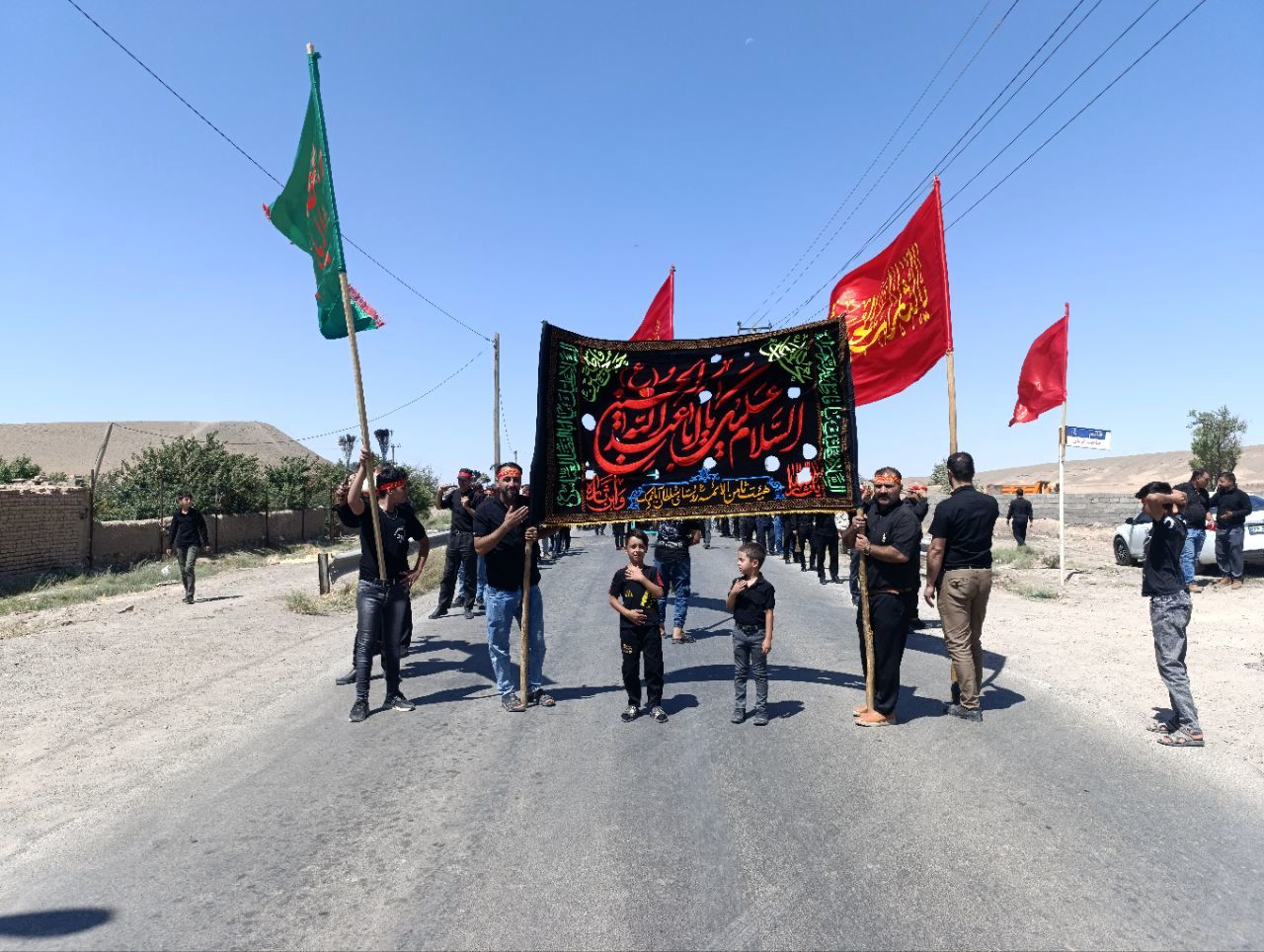 مراسم عزاداری  سرور و سالار شهیدان امام حسین علیه السلام در روستای سلطان آباد نمک