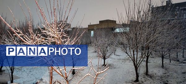 گذری بر دقایق اول بارش برف پاییزی در نیشابور 